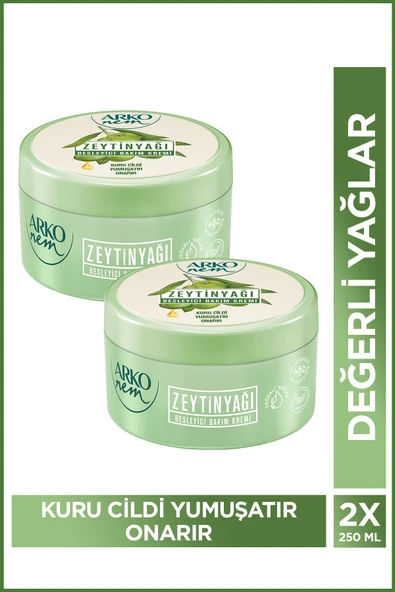Arko Nem Besleyici Bakım Kremi Zeytinyağı 2x250 Ml ürün görseli 1