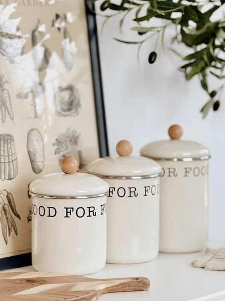 Mien Emaye Kavanoz Seti 13-15-17 Cm EMY-1021B - Resim 2