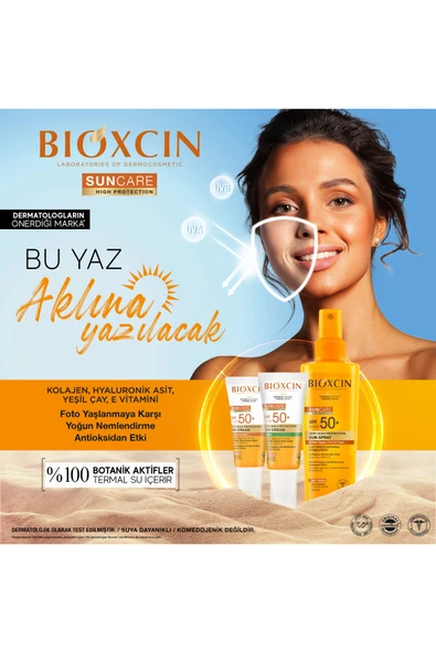 Bioxcin Sun Care Spf 50 Çok Yüksek Korumalı Güneş Kremi 50 ml Karma Yağlı Cilt - Kolajen Hyaluronik Asit - Resim 7