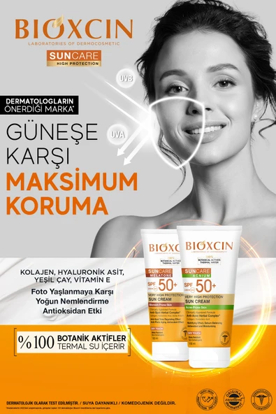Bioxcin Sun Care Akneye Eğilimli Ciltler Için Güneş Kremi 50 Spf 150 Ml - Akne, Dry Touch, Mat, Kolajen - Resim 4