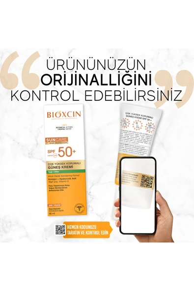 Bioxcin Sun Care Spf 50 Çok Yüksek Korumalı Güneş Kremi 50 ml Karma Yağlı Cilt - Kolajen Hyaluronik Asit - Resim 8