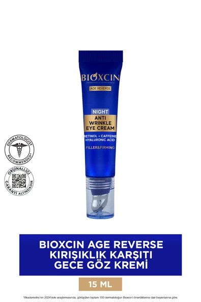 Bioxcin Age Reverse Kırışıklık Karşıtı Göz Kremi 15 ml (%10 Retinol, Kafein) - Resim 2