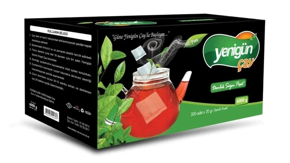 YENİGÜN DEMLİK POŞET ÇAY 6000 GR ürün görseli 1