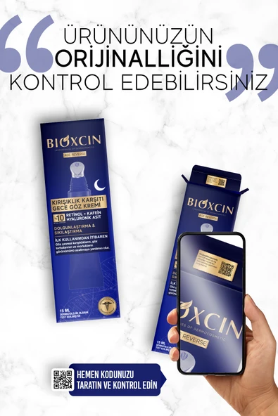 Bioxcin Age Reverse Kırışıklık Karşıtı Göz Kremi 15 ml (%10 Retinol, Kafein) - Resim 6
