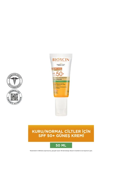 Bioxcin Sun Care Spf 50 Çok Yüksek Korumalı Güneş Kremi 50 ml Karma Yağlı Cilt - Kolajen Hyaluronik Asit - Resim 4