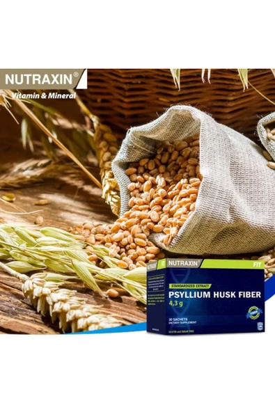 Nutraxin Psyllium Husk Fiber 30 Saşe - Resim 3