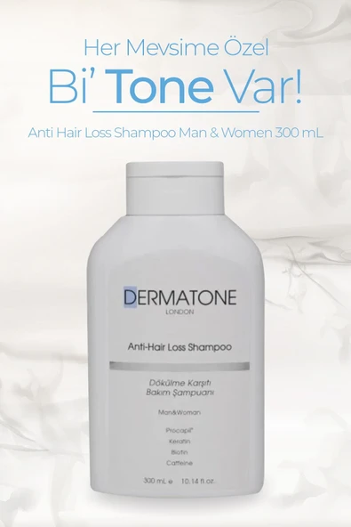 DERMATONE Anti Hair Loss Shampoo | Saç Dökülmesi Karşıtı Şampuan | Procapil, Biotin, Keratin, Caffeine - Resim 2
