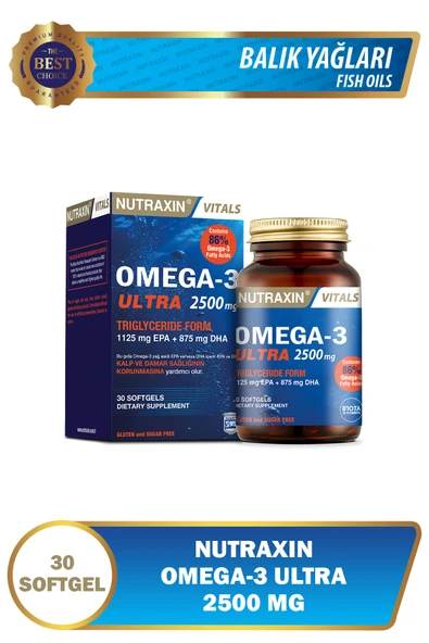 Omega3 Ultra 2500 Mg 30 Softjel - Balık Yağı, EPA 1125, DHA 875 Mg ürün görseli 1
