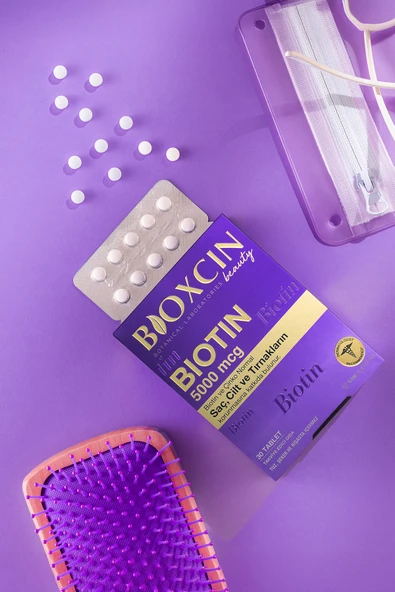 Bioxcin Biotin 5.000 Mcg 30 Tablet - Biotin Çinko 15 Mg Saç Ve Tırnak Vitamini - Resim 5