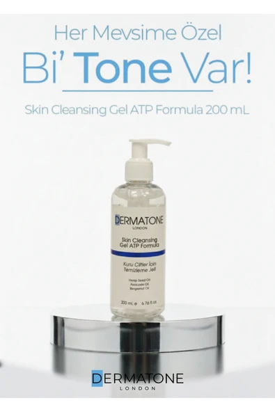 DERMATONE Skin Cleansing Gel For Dry Skin | Kuru Ve Karma Ciltler Için Nemlendirici Ve Bariyer Onarıcı Temizle ürün görseli 1
