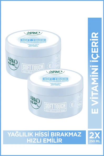Arko Nem Hızlı Emilen Soft Touch Krem 2x250 Ml ürün görseli 1