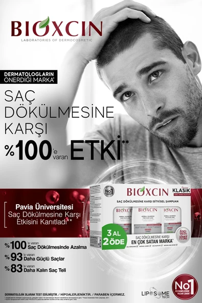 Bioxcin Genesis Şampuan 3x300 ml (Saç Dökülme Karşıtı, Kuru Normal Saçlar İçin) - Resim 6