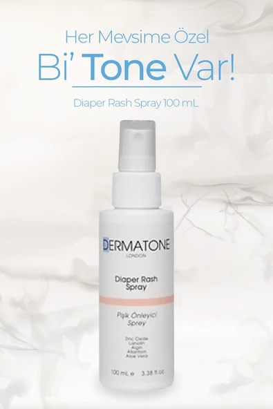 DERMATONE Diaper Rash Spray | Pişik Önleyici Sprey | B5 Vitamini Ve Hindistan Cevizi Yağ Içeren ürün görseli 1