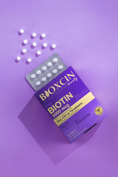 Bioxcin Biotin 5.000 Mcg 30 Tablet - Biotin Çinko 15 Mg Saç Ve Tırnak Vitamini - Resim 7