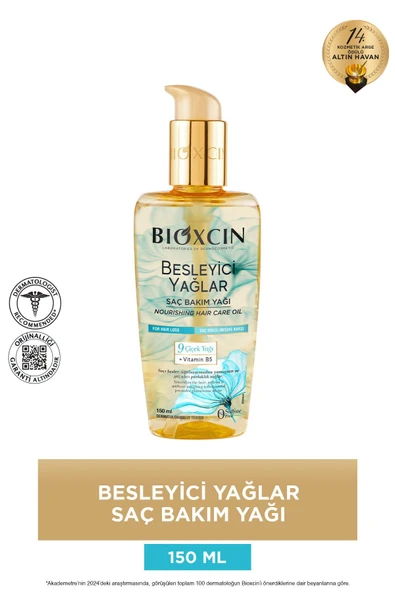 Bioxcin Besleyici Yağlar Saç Bakım Yağı 150 ml - Sülfatsız. Kuru Ve Yıpranmış Saçlar Saç Dökülme Karşıtı ürün görseli 1