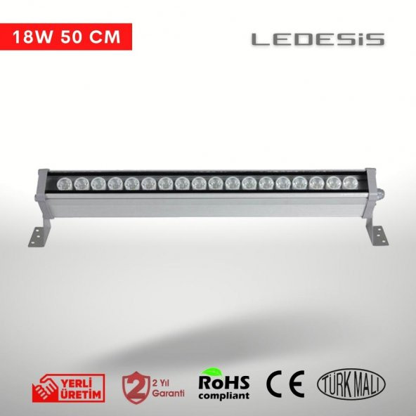 Ledesis 4000K Ilık Beyaz Wallwasher Duvar Boyama 50 Cm