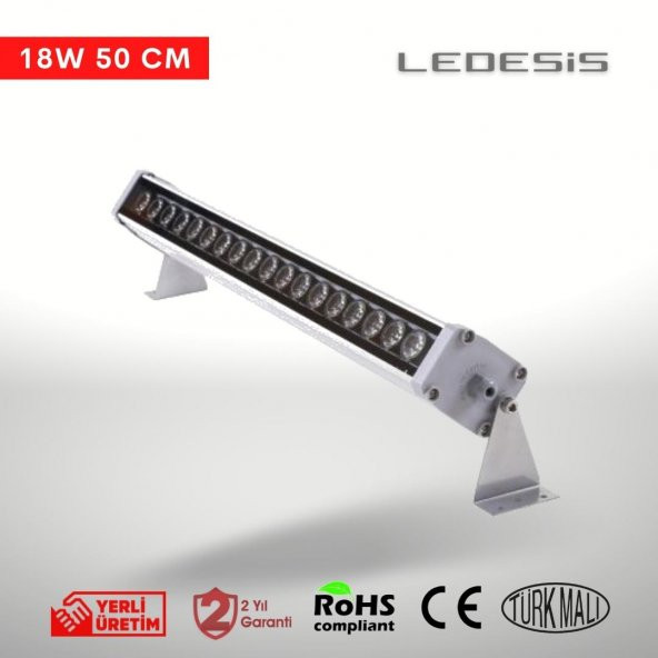 Ledesis 4000K Ilık Beyaz Wallwasher Duvar Boyama 50 Cm - 2