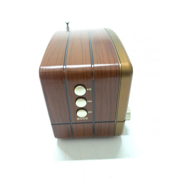 Ataşbey RT-307 Bluetooth, Usb/Sd/Fm/Aux Ahşap Nostalji Müzik Kutusu - 5