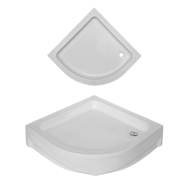 Sanica Oval Duş 75*75 Ön Panelli Standart Duş Teknesi ürün görseli 1