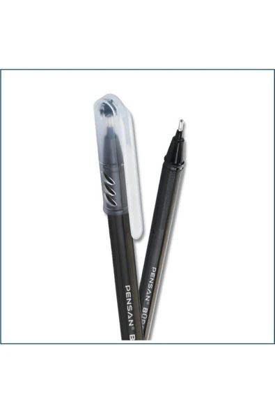 Pensan Büro 1.0 Mm Siyah Tükenmez Kalem 12 Adet Tk.k - Resim 2