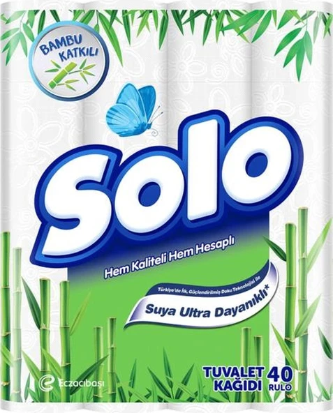 Solo Bambu Katkılı Tuvalet Kağıdı 40 Rulo ürün görseli 1