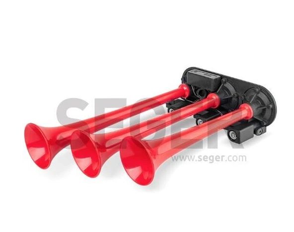 SEGER ÜÇ BORULU, MELODİLİ 12V  (DALİ DALİ, PLASTİK BORULU) ürün görseli 1