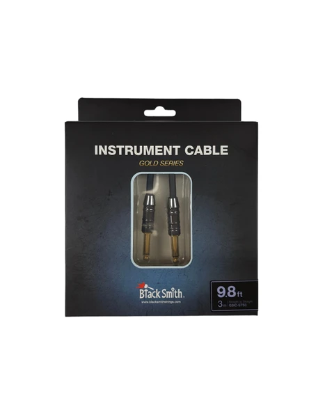 BLACKSMİTH ENSTRÜMAN KABLOSU ALTIN KAPLAMA 3 METRE ürün görseli 1