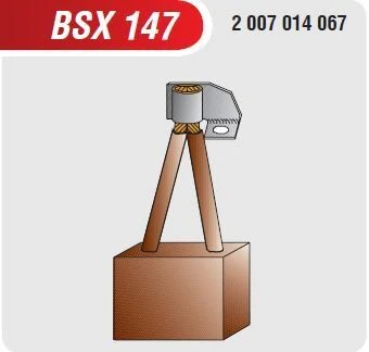 MEGA BSX 147 24V MARŞ KÖMÜRÜ NISSAN PATROL-VOLVO KAMYON-TIR FIAT 10×36X27  (BOSCH TİPİ) ürün görseli 1