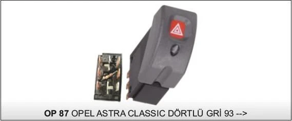 KOBE FLAŞÖR ANAHTARI GRİ OPEL ASTRA CLASSIC ürün görseli 1