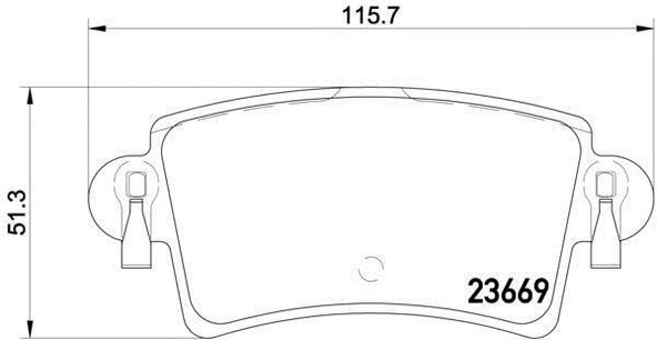 Renault Master Arka Fren Balatası (1997-2011) 1605982 8671095209 2.2, 2.5 DCİ, 2.8 DTI ürün görseli 1