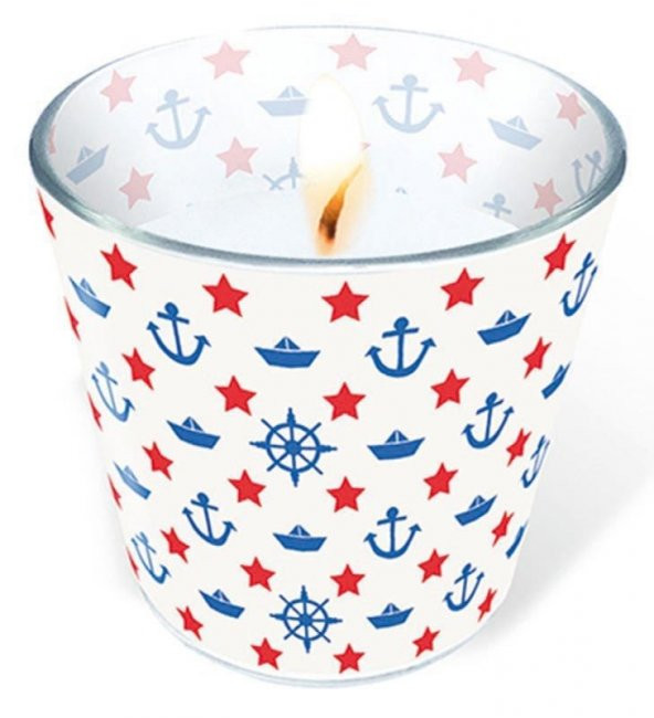 Navy White Cam Bardakta Mum