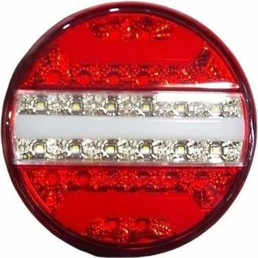 ÇERAY YUVARLAK NEON LED 5 FONKSİYONLU DÜZ SİNYALLİ HAMBURGER STOP LAMBASI 24V ürün görseli 1