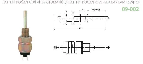 AKSA GERİ VİTES MÜŞÜRÜ FIAT DKŞ DOĞAN KARTAL ŞAHİN  5VİTES ürün görseli 1