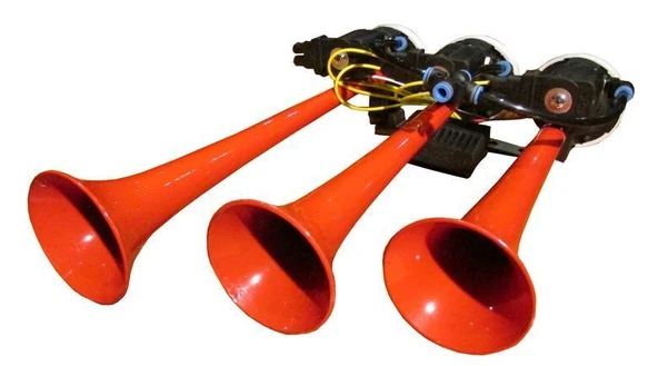 HİDO 12V 3 SESLİ ARAP  KORNA BOYALI ürün görseli 1