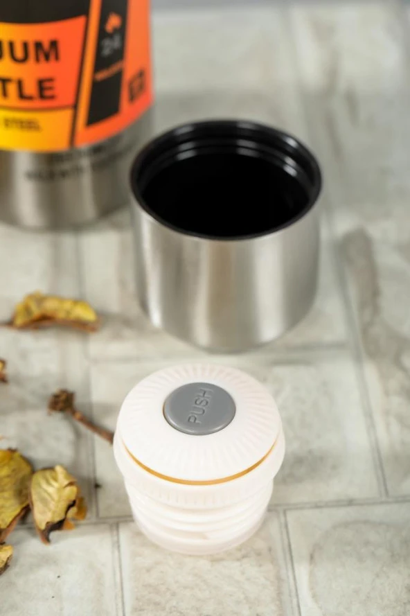 Kapris Saıbo 1 Litre İnox Çift Katlı Çelik Termos Gri - 4