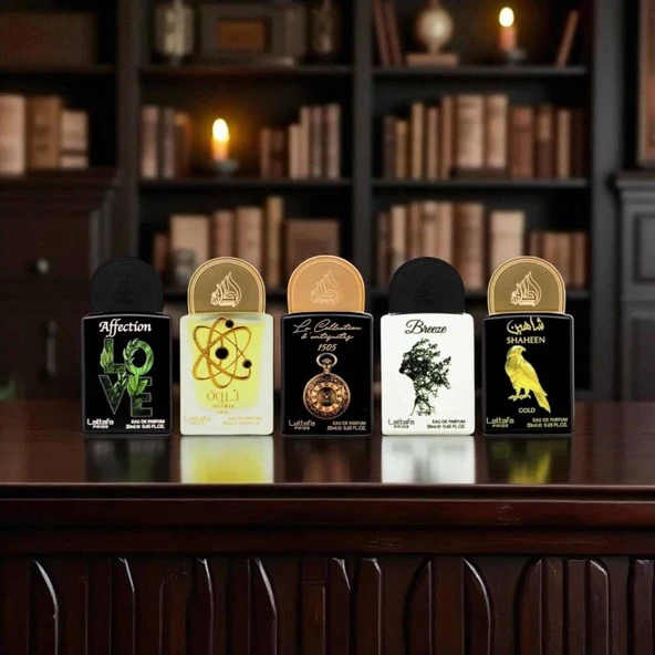 Lattafa Pride 5 x 20 ml EDP Gift Set Box 01 Unisex Parfüm Seti - Resim 2