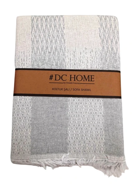 DC Jakarlı Pamuklu Kaymaz Terletmez Koltuk Örtüsü (180x240) ürün görseli 1