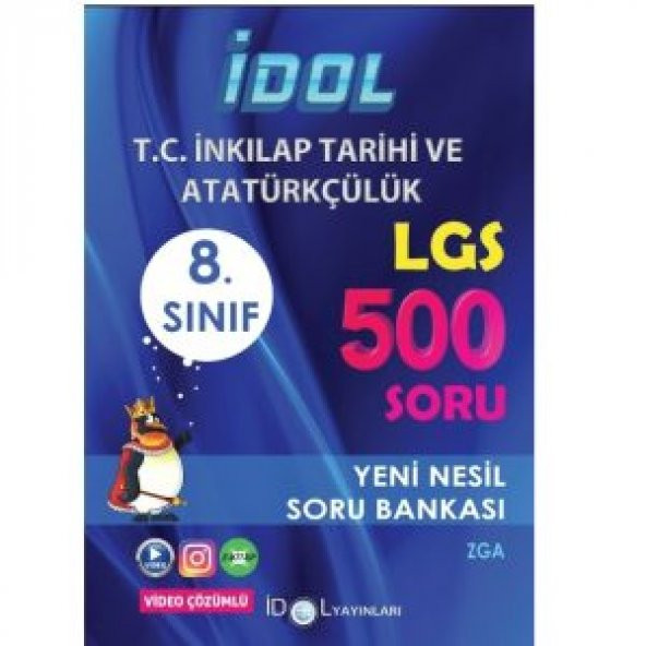 İdol Yayınları 8. Sınıf Yüksek Performans T.C. İnk. Tar. Ve Atatürkçülük 500 Soru Bankası