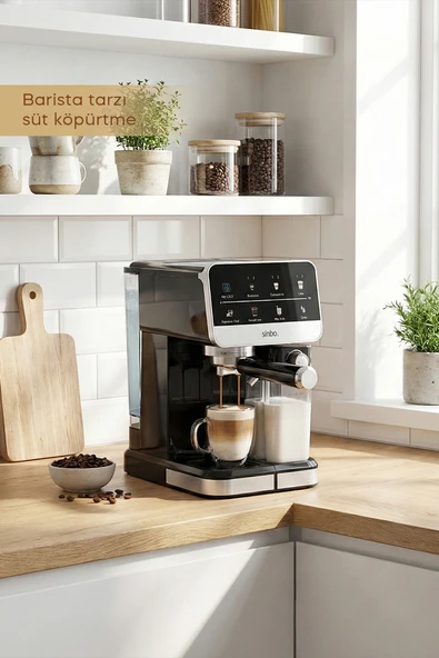 Cappuccino Latte Espresso Otomatik Espresso Makinesi SCM-2996Pro - Resim 5