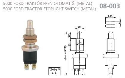 AKSA FREN MÜŞÜRÜ 5000 FORD TRAKTÖR (METAL) ürün görseli 1