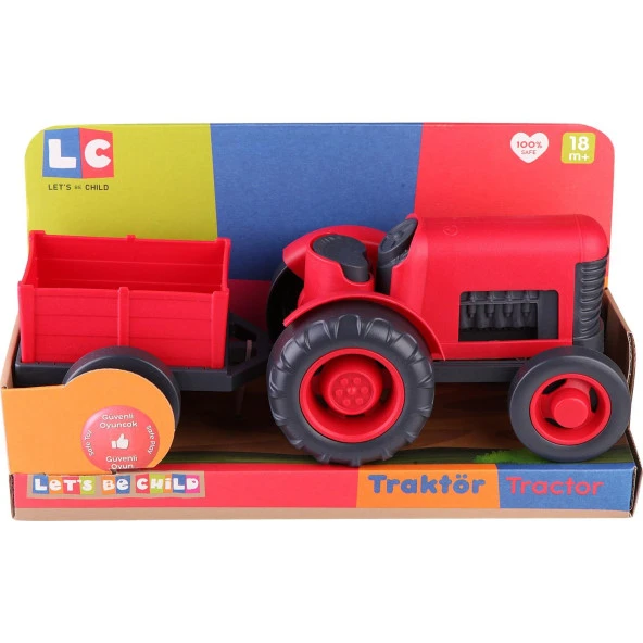 LC Kanz Römorklu Sürtmeli Plastik Traktör - 2