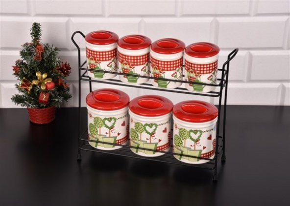 Seramikci Garden Standlı 7 li Baharat Seti - 2