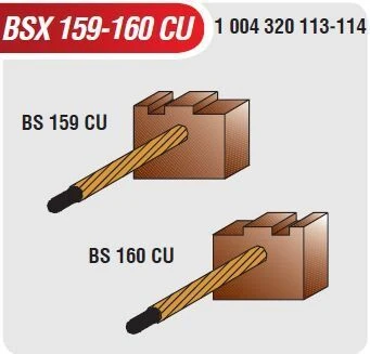 MEGA BSX159-160CU 12V MARŞ KÖMÜRÜ  VECTRA-MERCEDES-VOLVO BMW ALFA FORD TRANSIT 5×16X11,5/13 (BOSCH TİPİ) ürün görseli 1