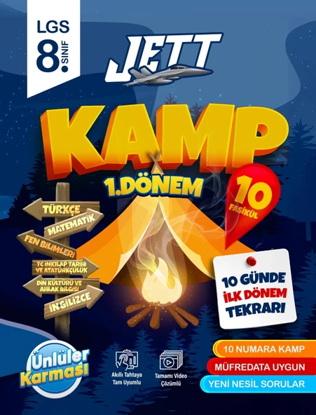 ÜNLÜLER KARMASI 8.Sınıf 1.Dönem Jett Kamp ürün görseli 1