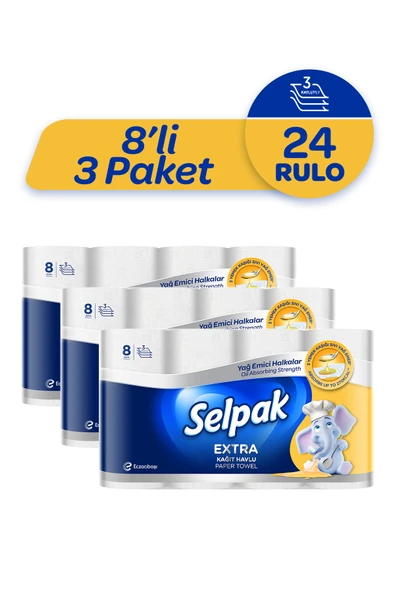 Selpak ® Extra Yağ Emici Havlu 24'lü - Resim 2