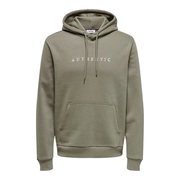 Kapüşonlu Erkek Sweatshirt 22030626 - Resim 4