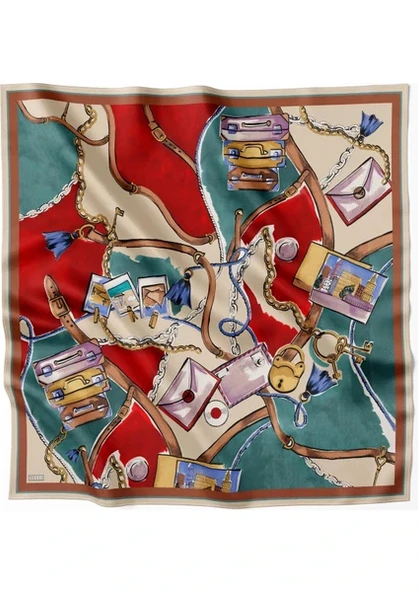 BELLİ TWİLL İPEK EŞARP 25KA4205-80 - Resim 2