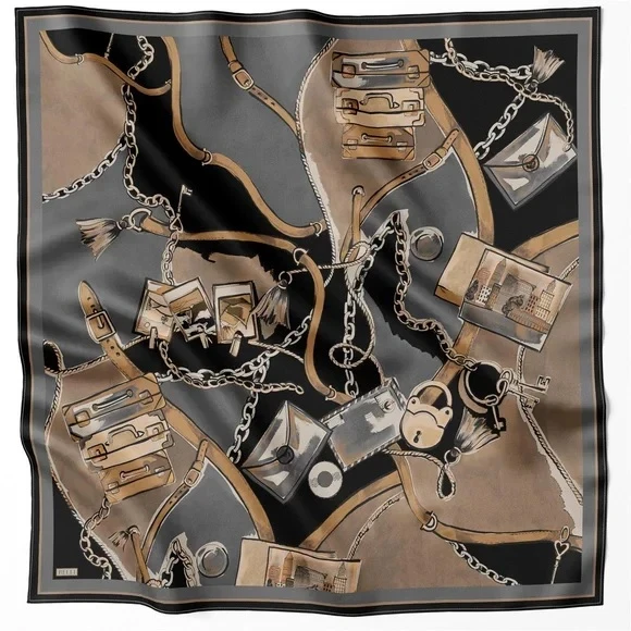 BELLİ TWİLL İPEK EŞARP 25KA4205-83 - Resim 2