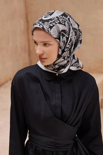 BELLİ TWİLL İPEK EŞARP 25YA4101-83 ürün görseli 1