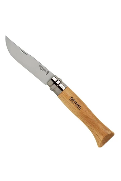 Opinel N°8 Vernikli Kayın Saplı Inox/Çelik Çakı ürün görseli 1